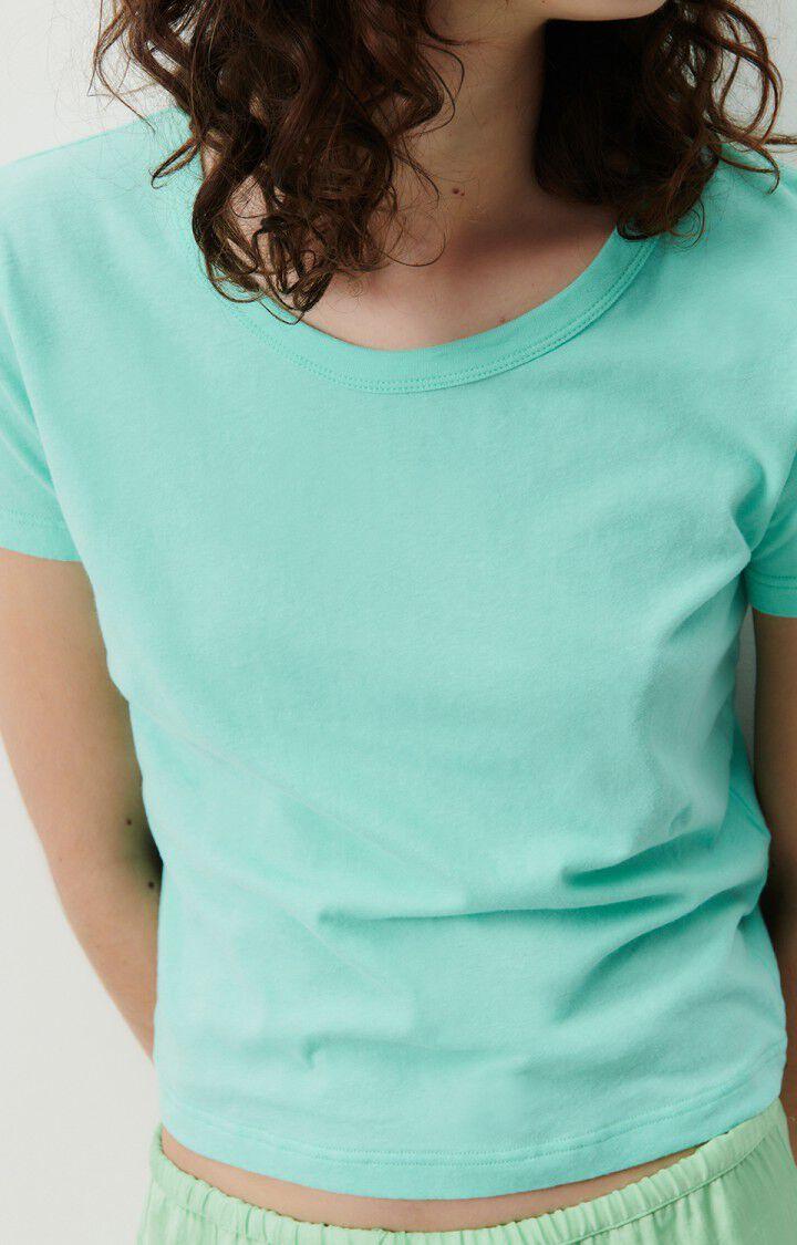 American Vintage T-shirt Femme Gamipy - LAGON 17 Manches Courtes Bleu - E24