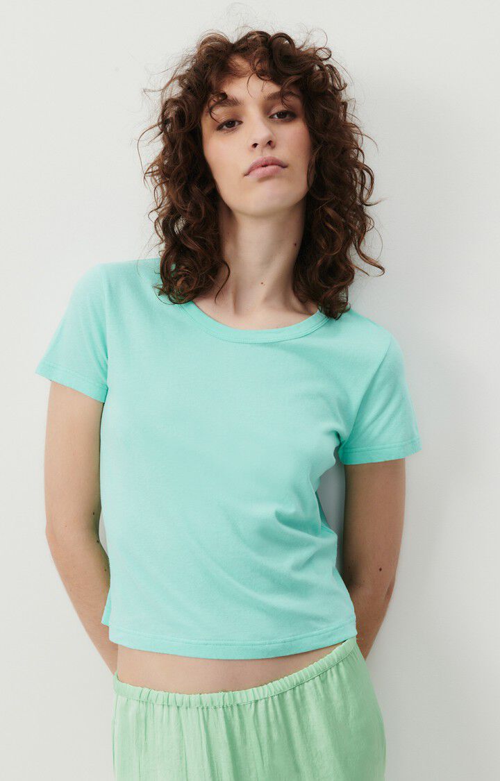 american vintage T-shirt femme Gamipy - LAGON 17 Manches courtes Bleu - E24