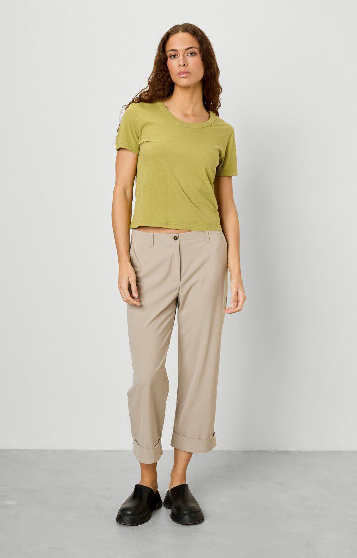 American Vintage T-shirt Femme Gamipy - MARAIS Vert - E23B