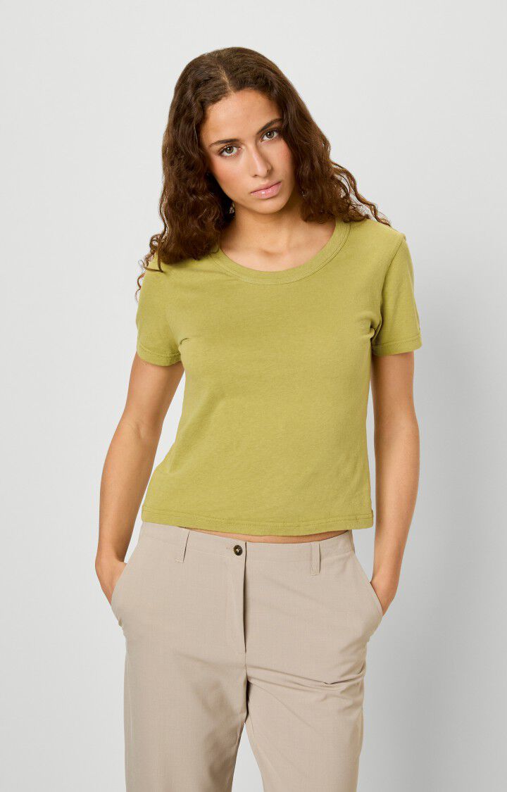 american vintage T-shirt femme Gamipy - MARAIS Vert - E23B