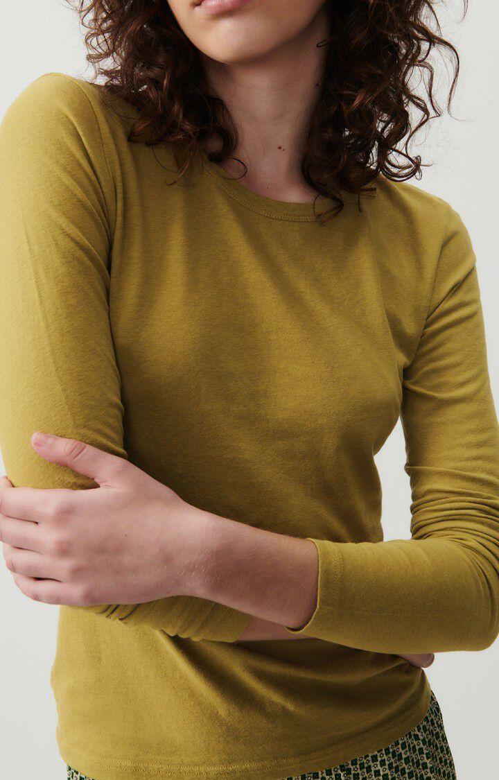 American Vintage T-shirt Femme Gamipy - MORDORE 62 Manches Longues Marron - E24