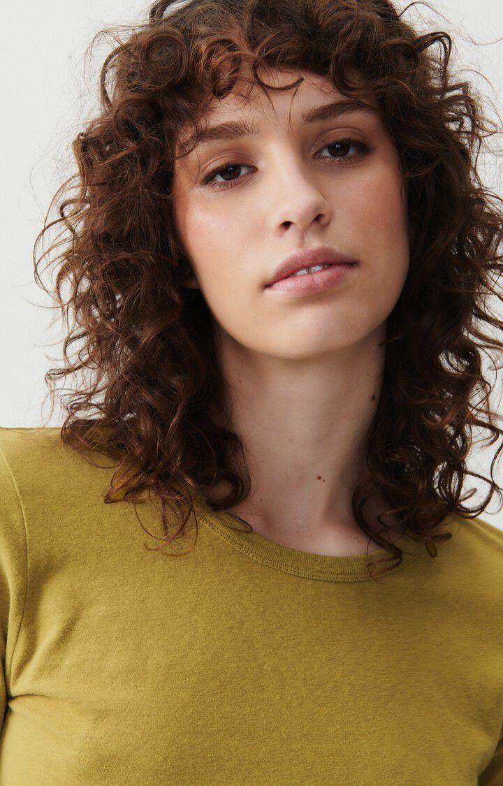 American Vintage T-shirt Femme Gamipy - MORDORE 62 Manches Longues Marron - E24