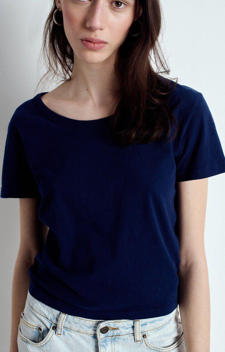 American Vintage T-shirt Femme Gamipy - NAVY 17 Manches Courtes Bleu - E25