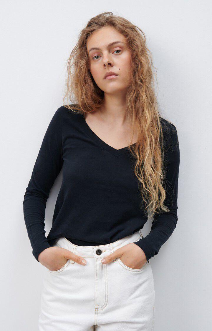 american vintage T-shirt femme Gamipy - NOIR 62 Manches longues Noir - E25