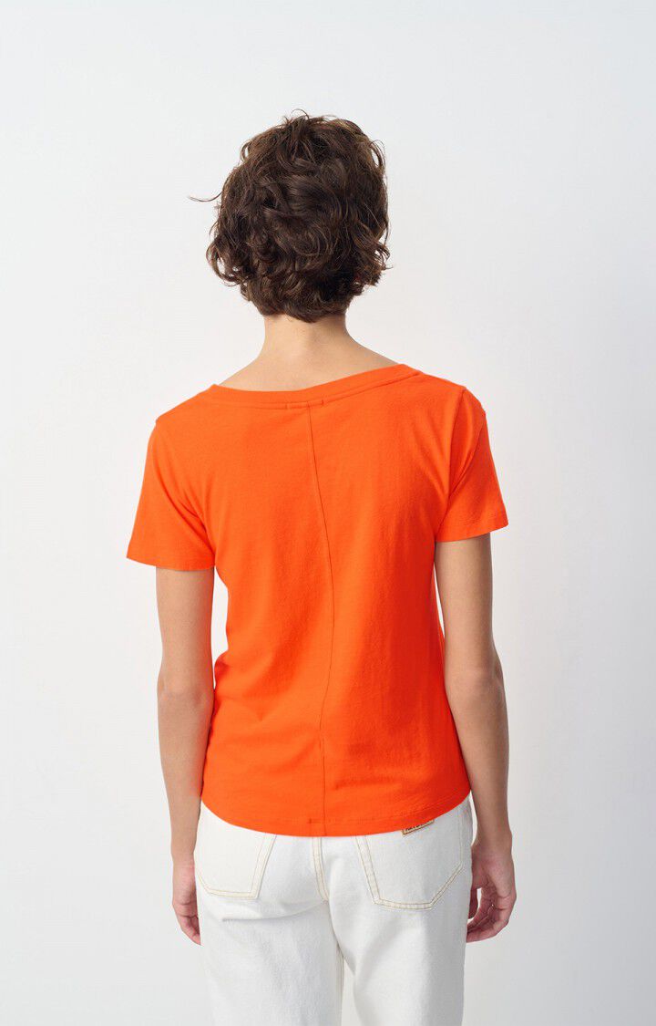 American Vintage T-shirt Femme Gamipy - ORANGE 16 Manches Courtes Orange - H24