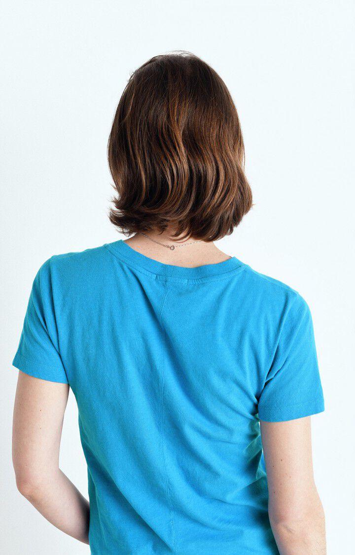 American Vintage T-shirt Femme Gamipy - PARADISE 16 Manches Courtes Bleu - E25