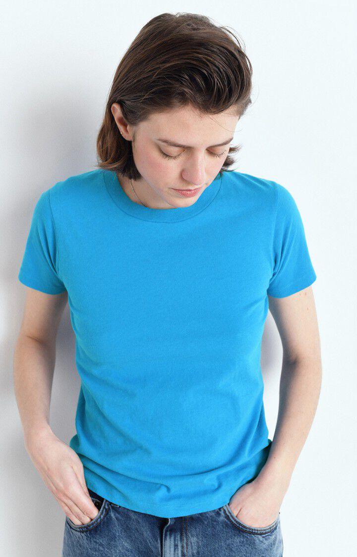 American Vintage T-shirt Femme Gamipy - PARADISE 16 Manches Courtes Bleu - E25
