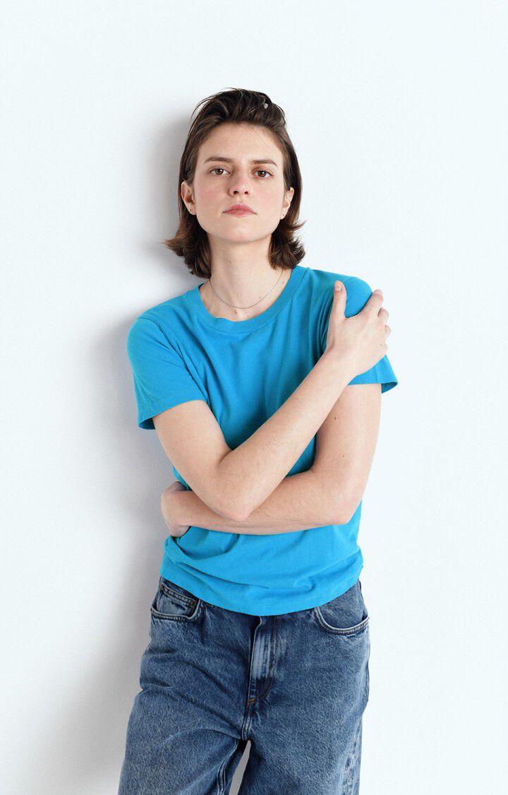 american vintage T-shirt femme Gamipy - PARADISE 16 Manches courtes Bleu - E25