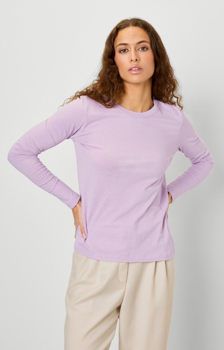 american vintage T-shirt femme Gamipy - PARME Violet - E23B