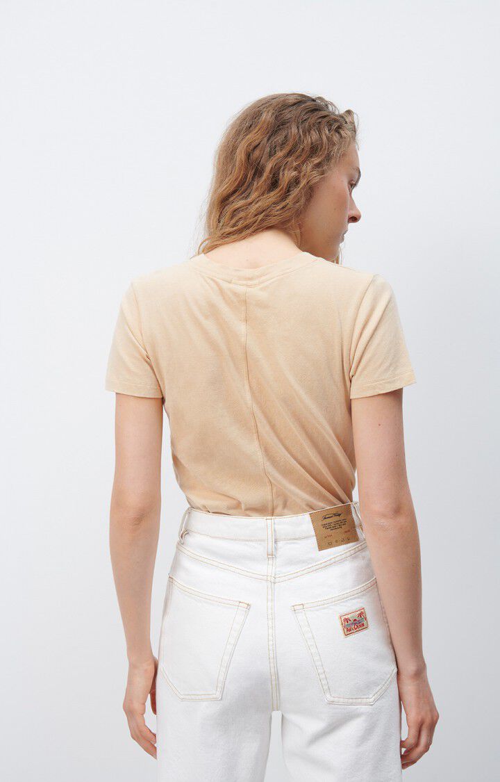 American Vintage T-shirt Femme Gamipy - SABLE 16 Manches Courtes Beige - H24