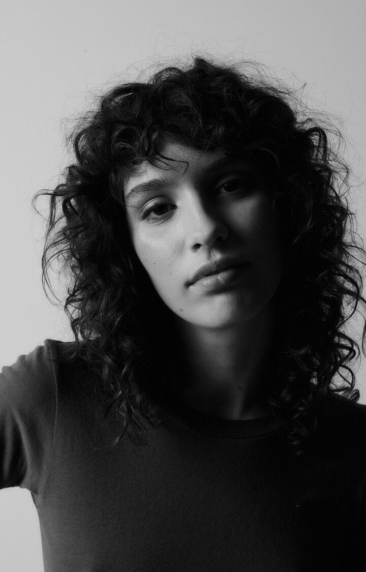 American Vintage T-shirt Femme Gamipy - VIOLET 16 Manches Courtes Violet - E24