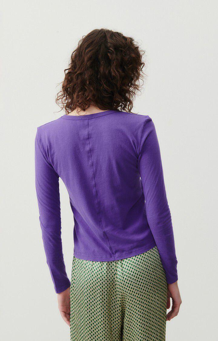 American Vintage T-shirt Femme Gamipy - VIOLET 62 Manches Longues Violet - E24