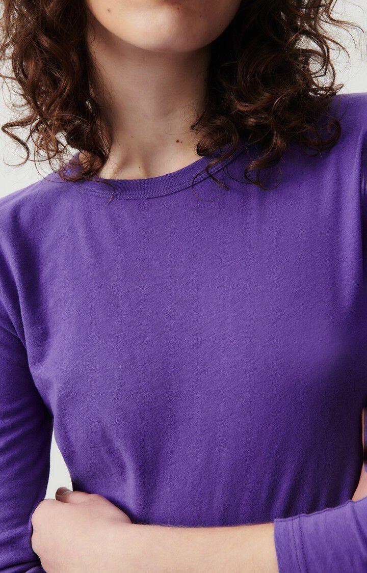 American Vintage T-shirt Femme Gamipy - VIOLET 62 Manches Longues Violet - E24