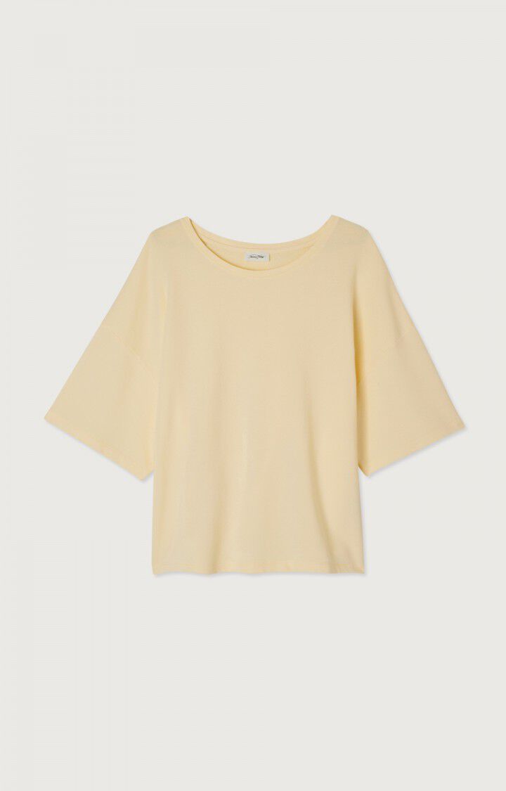 american vintage T-shirt femme Hapylife - BLOND VINTAGE Jaune - E23B