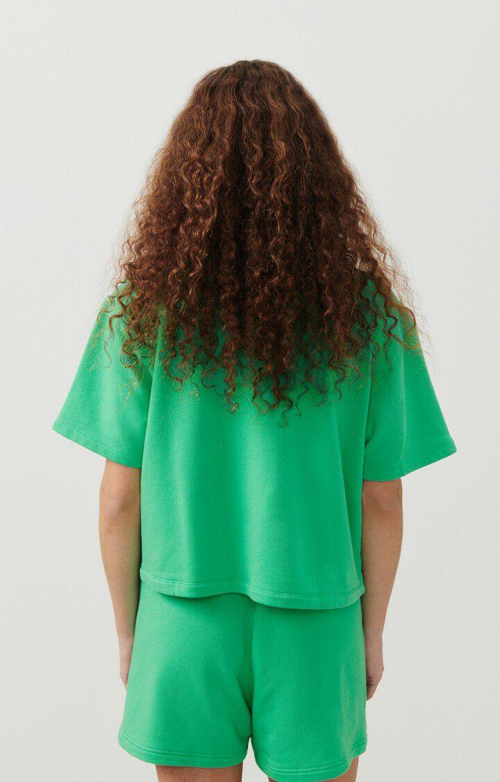 American Vintage T-shirt Femme Hapylife - CHLOROPHYLLE VINTAGE 19 Manches Courtes Vert - E24