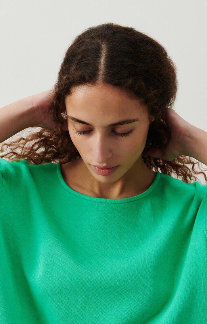 American Vintage T-shirt Femme Hapylife - CHLOROPHYLLE VINTAGE 19 Manches Courtes Vert - E24