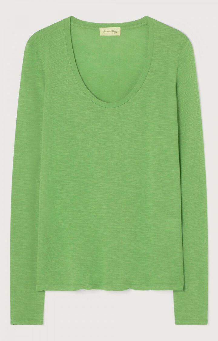 american vintage T-shirt femme Jacksonville - ALOE VERA VINTAGE 65 Manches longues Vert - E22B