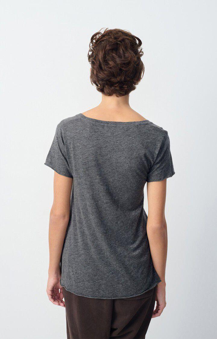 American Vintage T-shirt Femme Jacksonville - ANTHRACITE CHINE 15 Manches Courtes Gris - E25