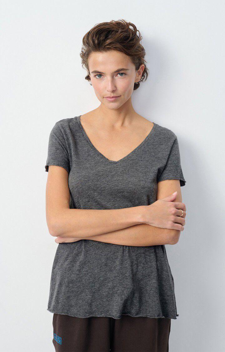 american vintage T-shirt femme Jacksonville - ANTHRACITE CHINE 15 Manches courtes Gris - E25