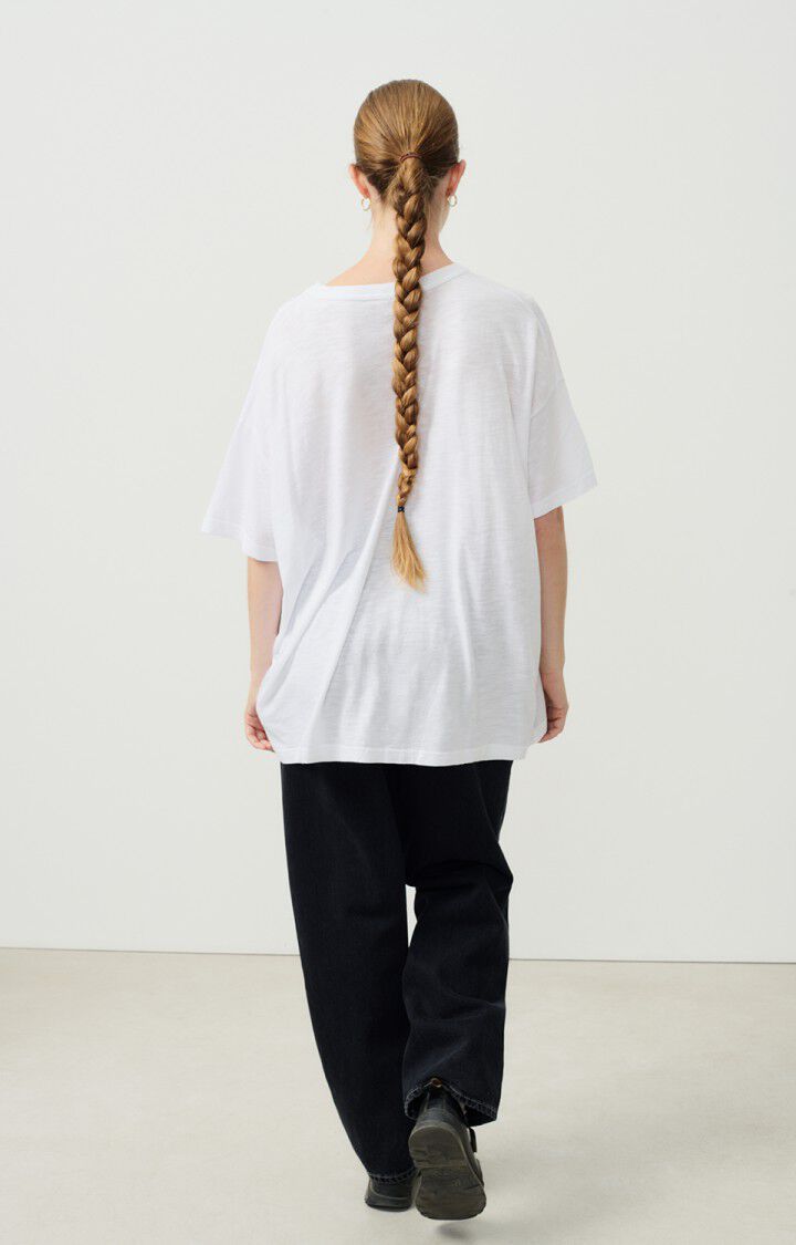 American Vintage T-shirt Femme Jacksonville - BLANC 17 Manches Courtes Blanc - E25