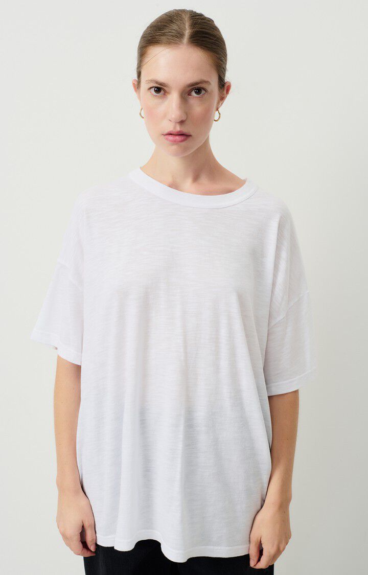 american vintage T-shirt femme Jacksonville - BLANC 17 Manches courtes Blanc - E25