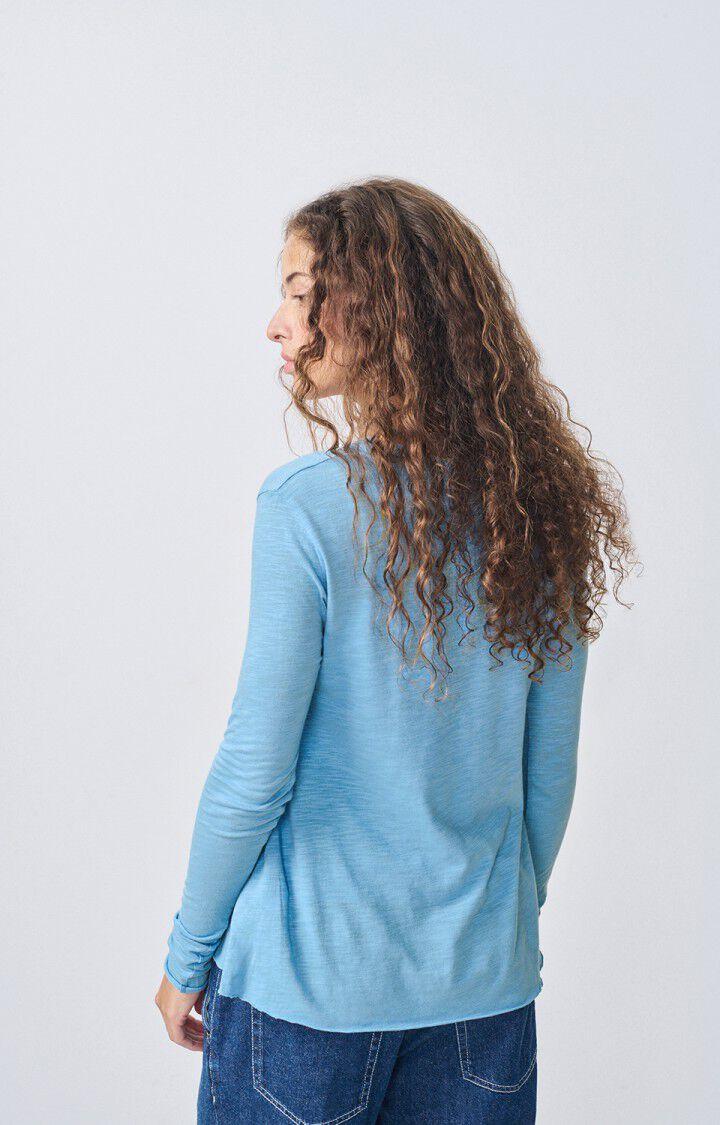 American Vintage T-shirt Femme Jacksonville - BLEUTE VINTAGE 68 Manches Longues Bleu - H23