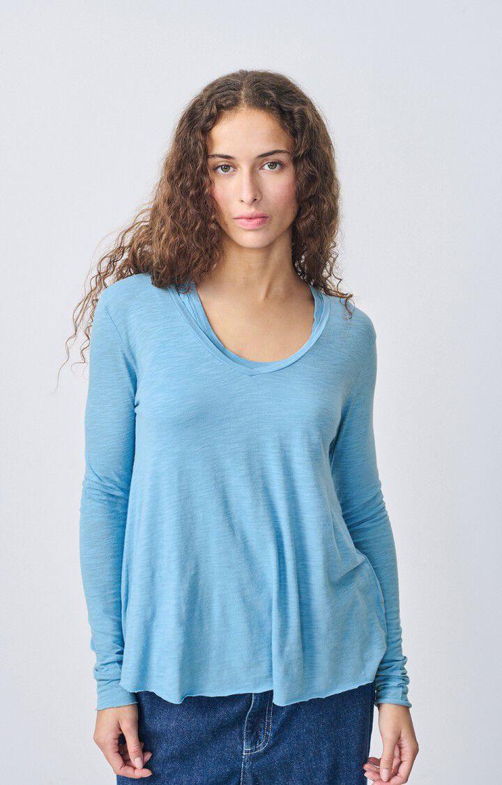 american vintage T-shirt femme Jacksonville - BLEUTE VINTAGE 68 Manches longues Bleu - H23