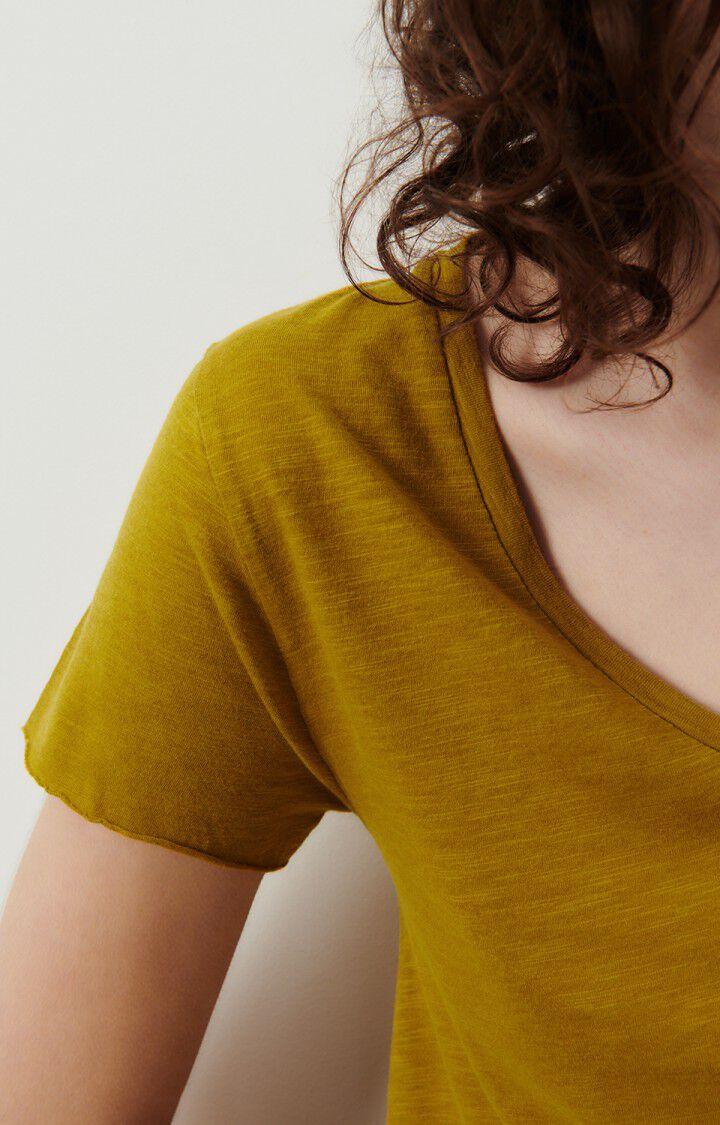 American Vintage T-shirt Femme Jacksonville - BRONZE VINTAGE 15 Manches Courtes Jaune - E24