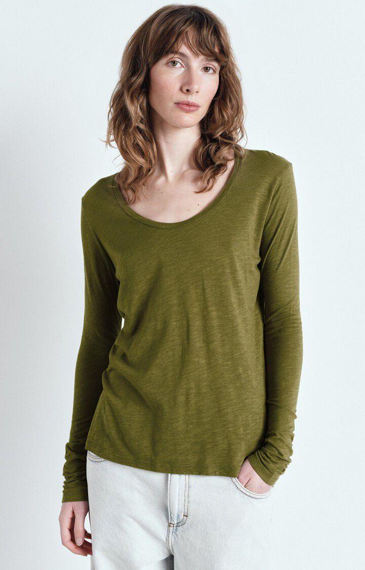 american vintage T-shirt femme Jacksonville - BUISSON VINTAGE 65 Manches longues Vert - E25