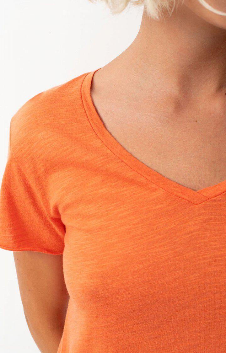 American Vintage T-shirt Femme Jacksonville - BUTTERNUT CHINE 15 Manches Courtes Orange - H24