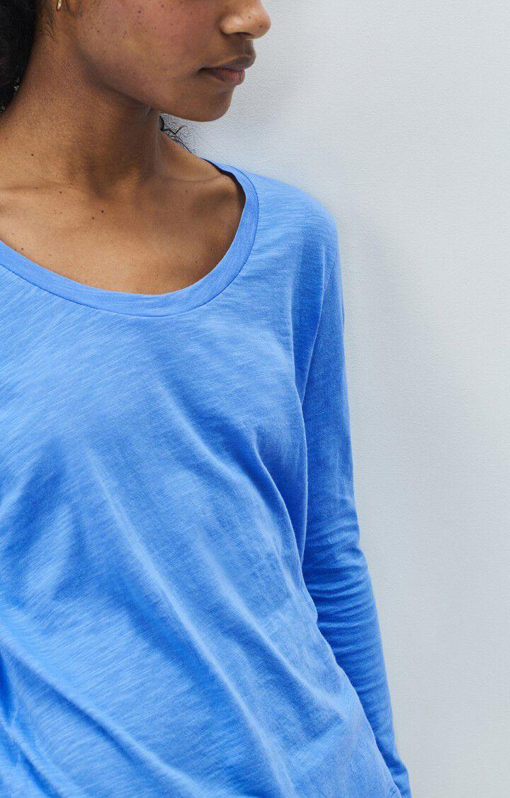 American Vintage T-shirt Femme Jacksonville - CELESTE VINTAGE 65 Manches Longues Bleu - E25