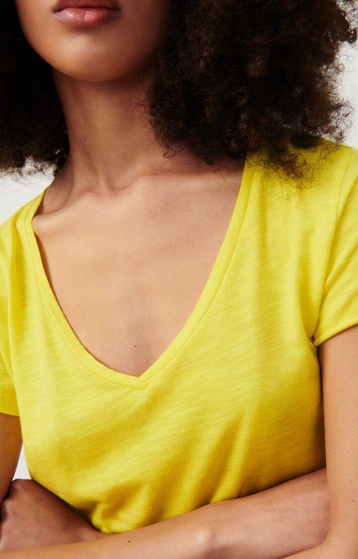American Vintage T-shirt Femme Jacksonville - CITRON VINTAGE 15 Manches Courtes Jaune - E24