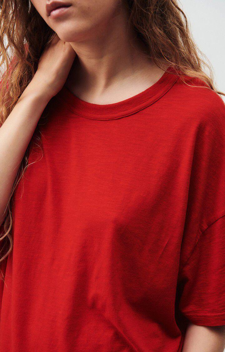 American Vintage T-shirt Femme Jacksonville - COQUELICOT VINTAGE 17 Manches Courtes Rouge - H24
