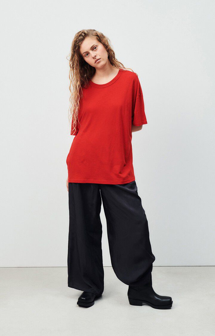 american vintage T-shirt femme Jacksonville - COQUELICOT VINTAGE 17 Manches courtes Rouge - H24