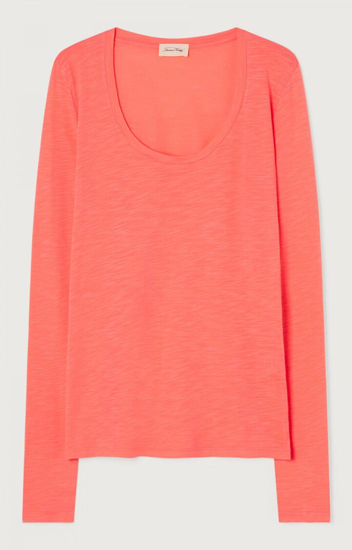 american vintage T-shirt femme Jacksonville - DAHLIA VINTAGE 65 Manches longues Rose - E22B
