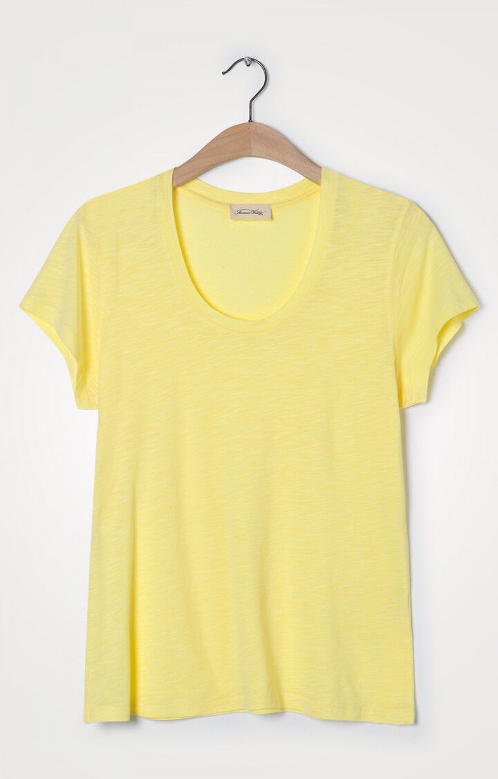 American Vintage T-shirt Femme Jacksonville - GENET Jaune - E20
