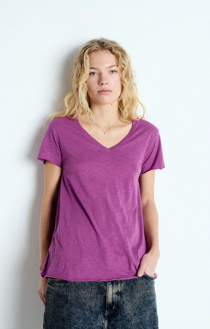 american vintage T-shirt femme Jacksonville - GERANIUM VINTAGE 15 Manches courtes Violet - E25