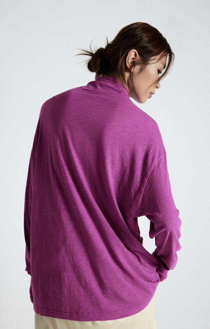 American Vintage T-shirt Femme Jacksonville - GERANIUM VINTAGE 56 Manches Longues Violet - E25