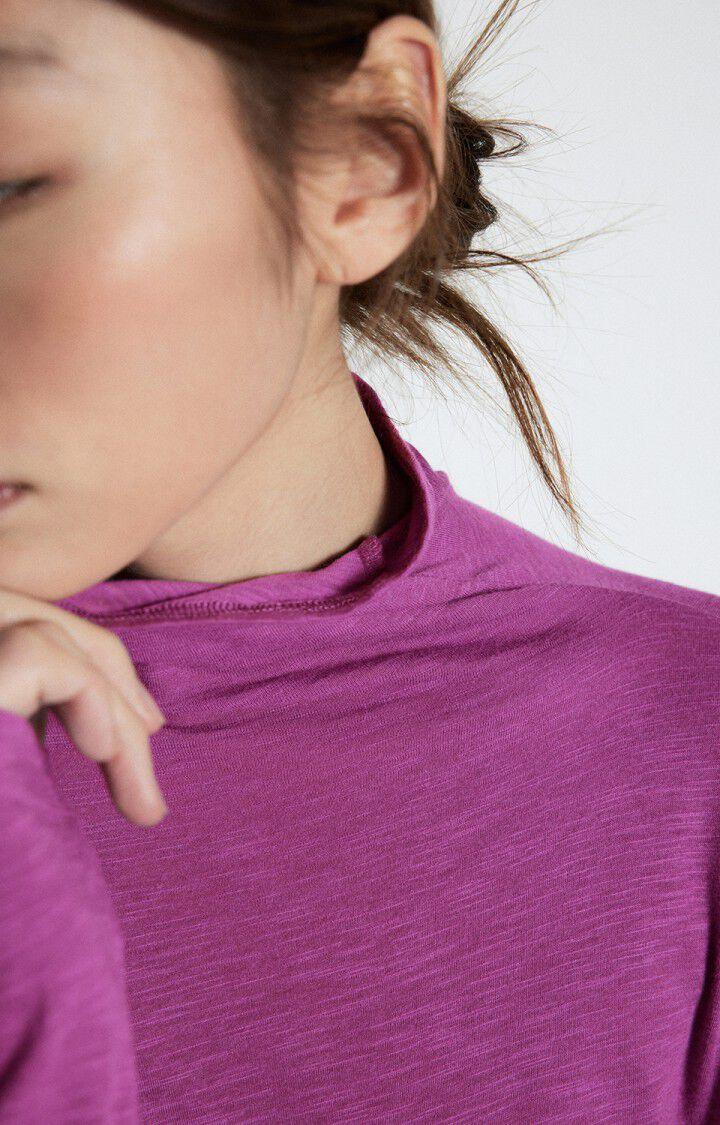 American Vintage T-shirt Femme Jacksonville - GERANIUM VINTAGE 56 Manches Longues Violet - E25