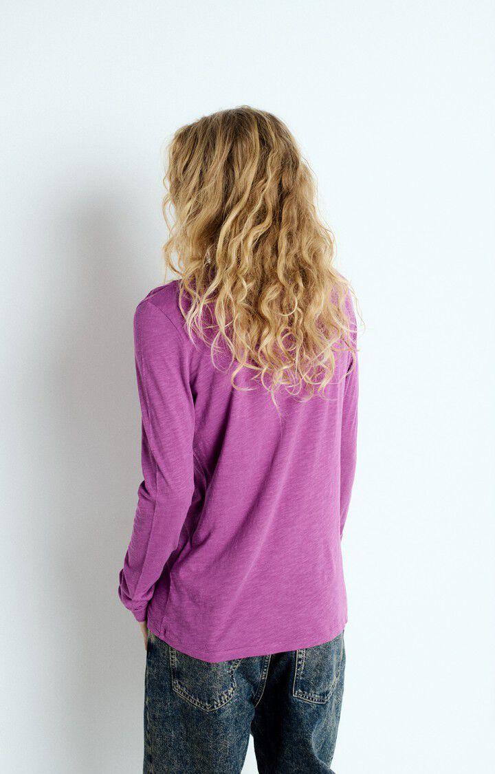 American Vintage T-shirt Femme Jacksonville - GERANIUM VINTAGE 65 Manches Longues Violet - E25