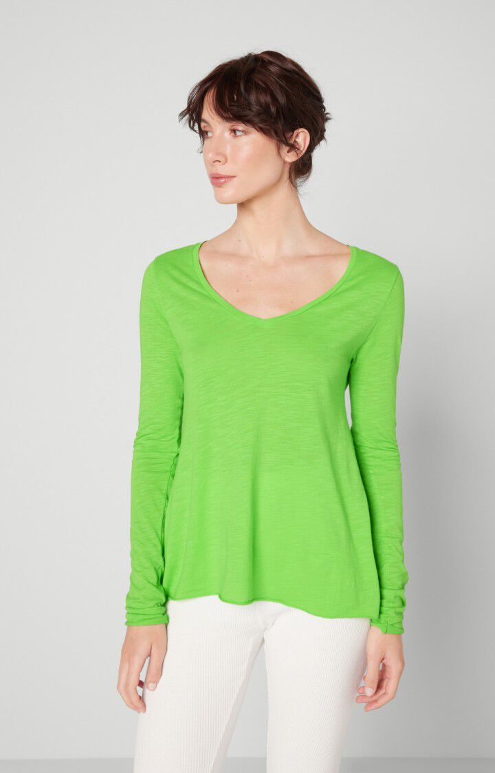 american vintage T-shirt femme Jacksonville - GRANNY VINTAGE 68 Manches longues Vert - H22
