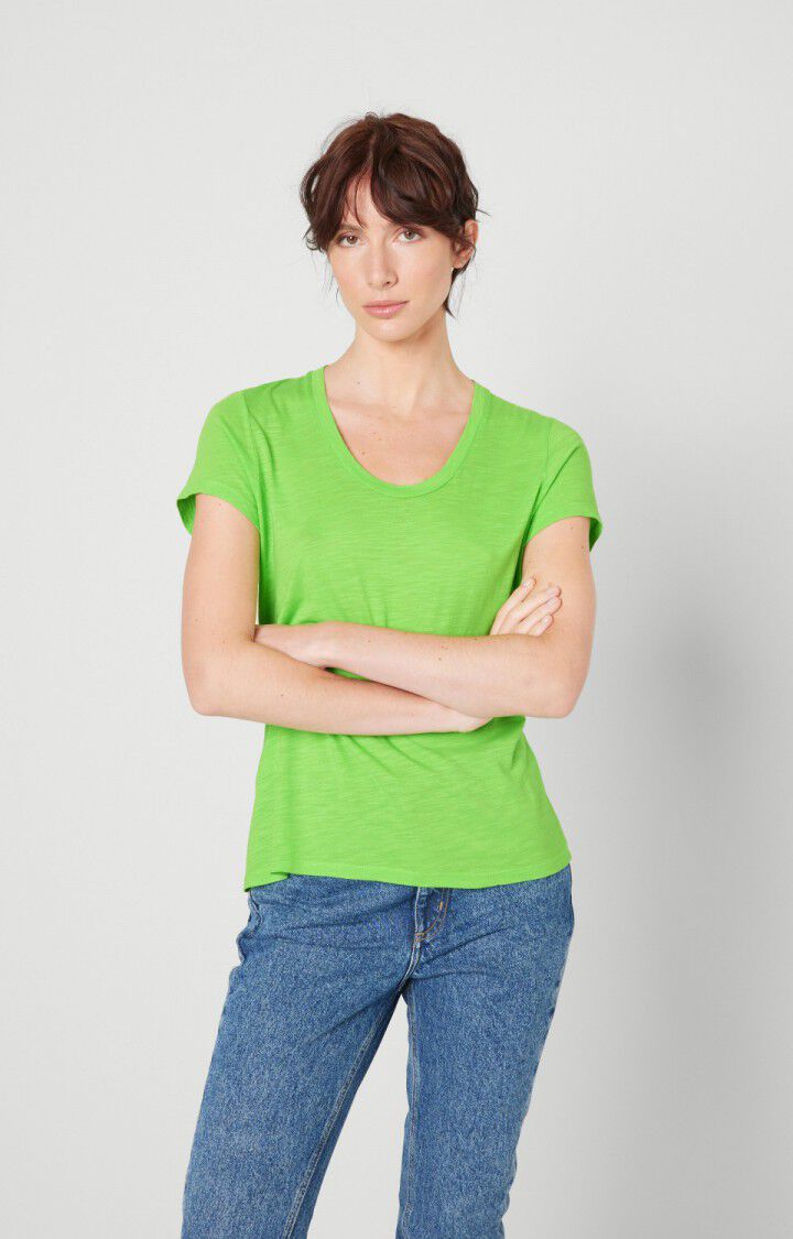 american vintage T-shirt femme Jacksonville - GRANNY VINTAGE Manches courtes Vert - H22B