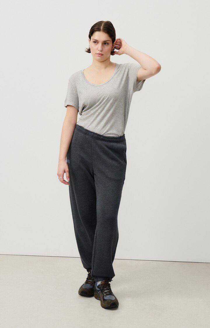 american vintage T-shirt femme Jacksonville - GRIS CHINE 15 Manches courtes Gris - E25