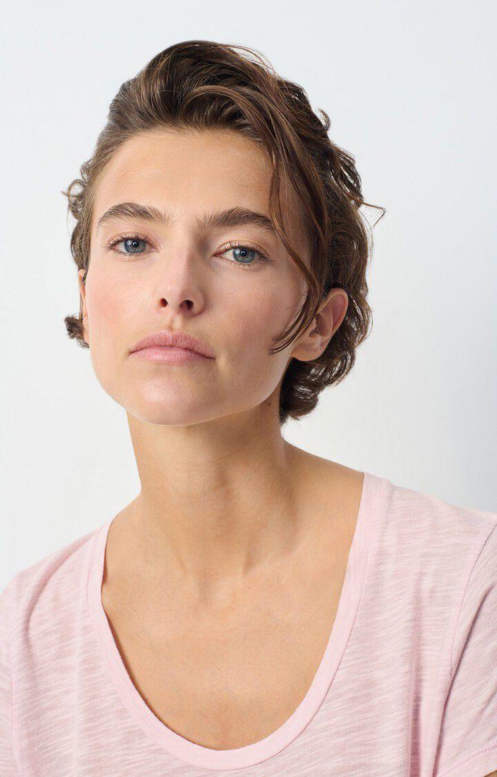 American Vintage T-shirt Femme Jacksonville - GUIMAUVE VINTAGE 15 Manches Courtes Rose - E25