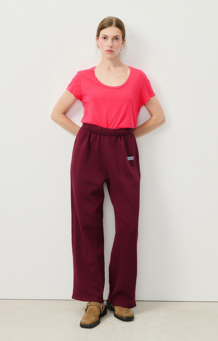 american vintage T-shirt femme Jacksonville - HORTENSIA FLUO 15 Manches courtes Rose - E25