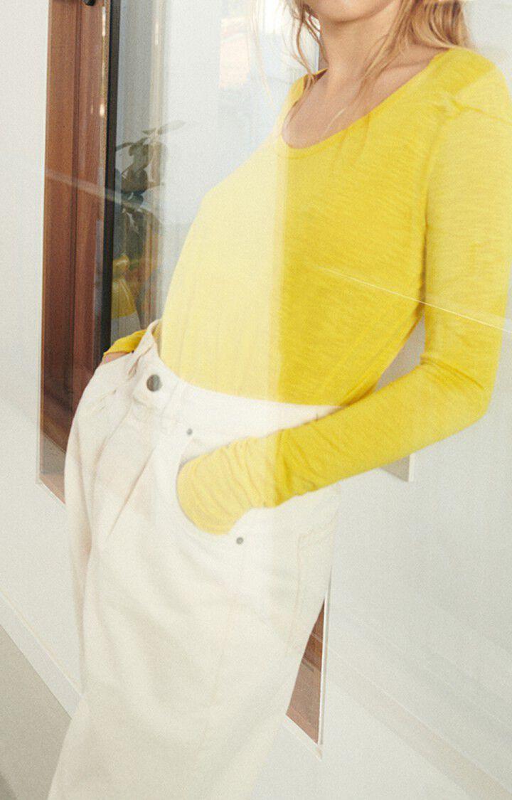 American Vintage T-shirt Femme Jacksonville - JONQUILLE VINTAGE Jaune - E22