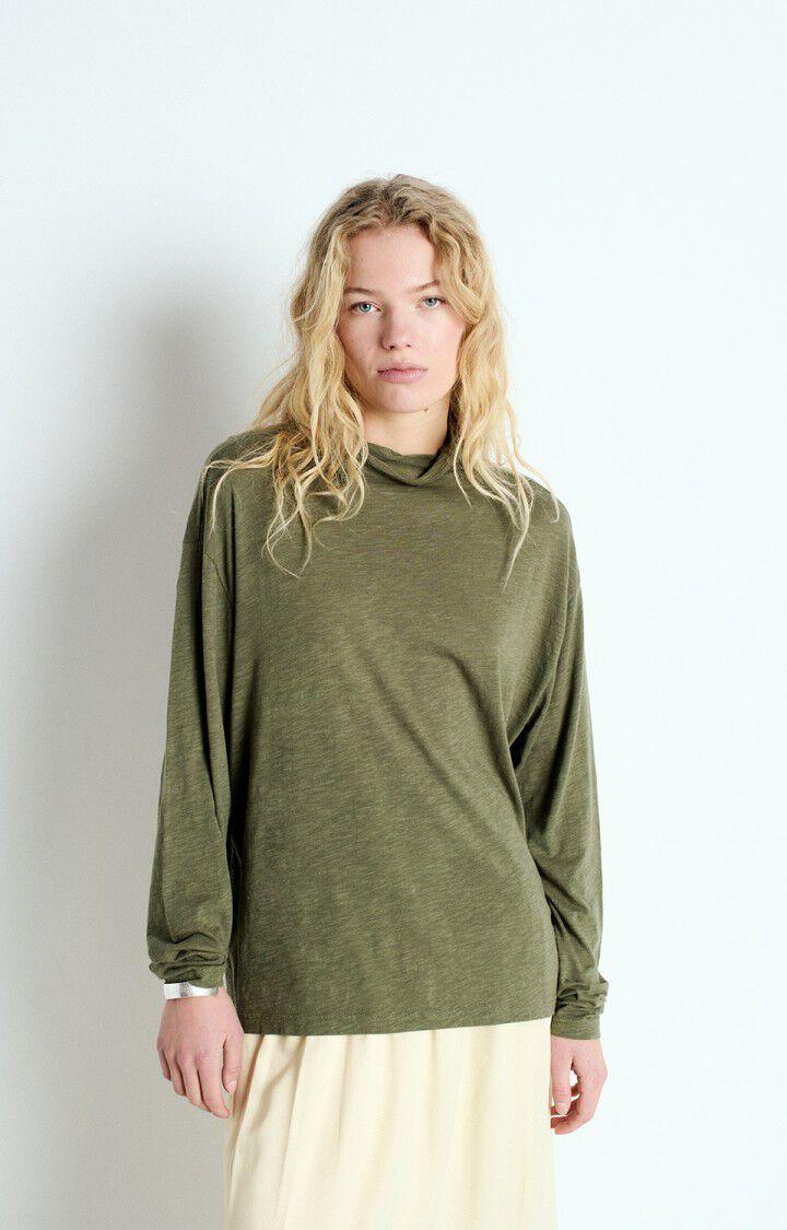 american vintage T-shirt femme Jacksonville - KAKI VINTAGE 56 Manches longues Vert - E25