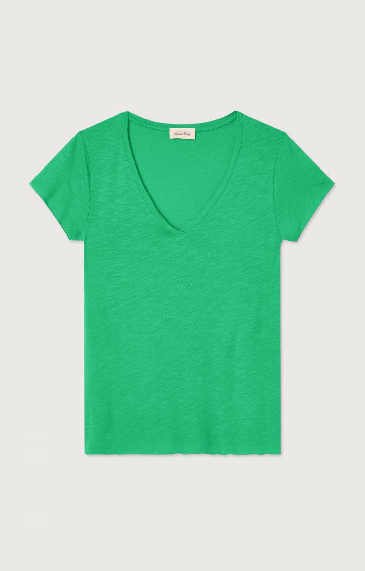 american vintage T-shirt femme Jacksonville - MENTHOL VINTAGE 15 Manches courtes Vert - E23B