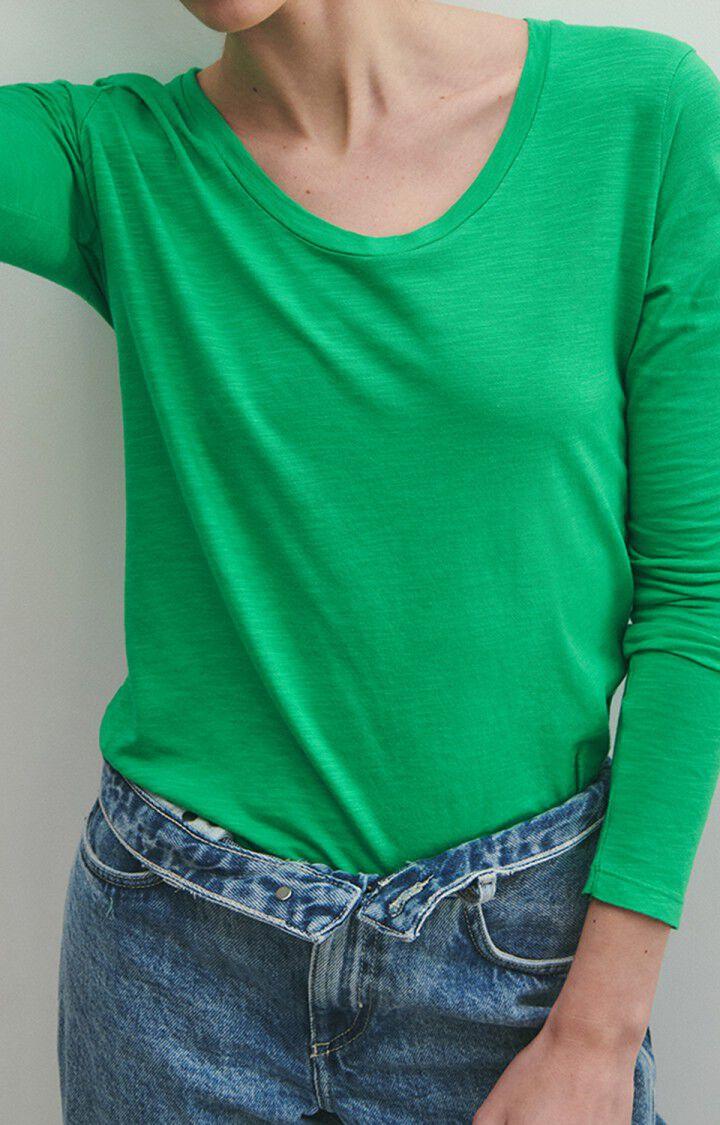 american vintage T-shirt femme Jacksonville - MENTHOL VINTAGE 65 Manches longues Vert - E23