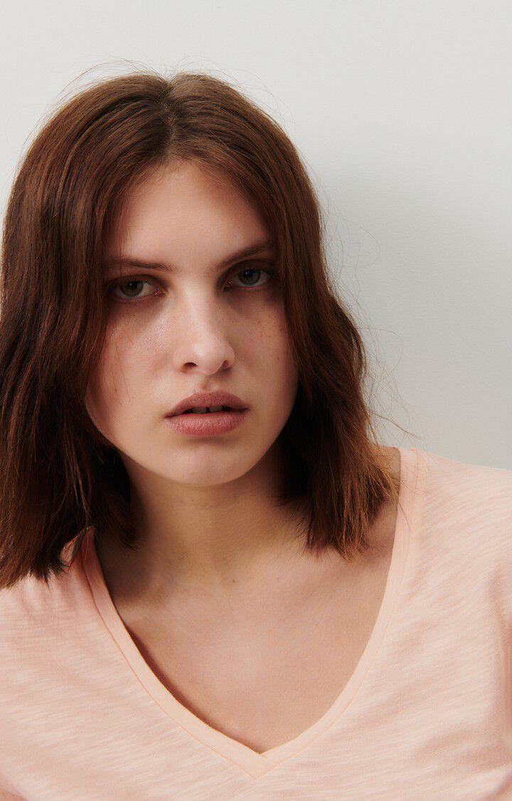 American Vintage T-shirt Femme Jacksonville - MERINGUE VINTAGE 15 Manches Courtes Rose - E24